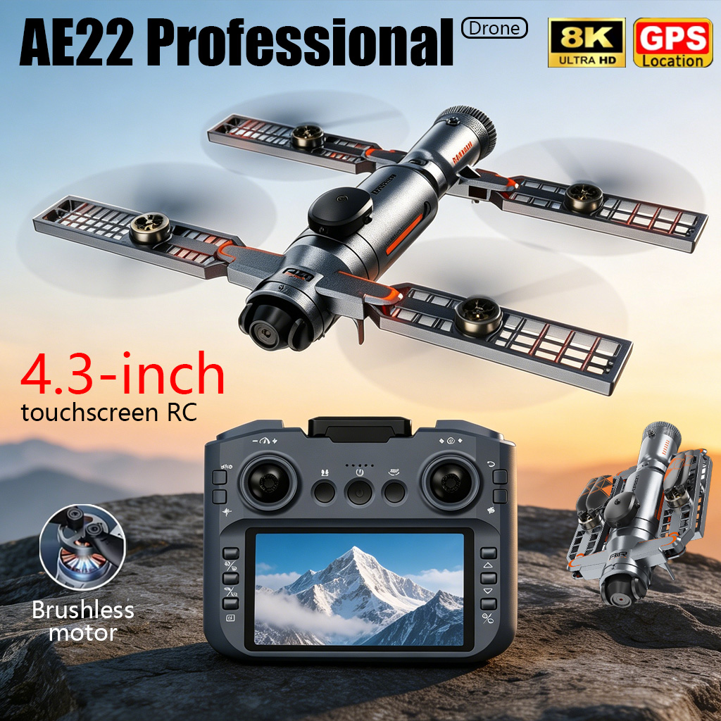 Drone Surveying - Drone Pieghevole AE22 PRO MAX Aggiornato,