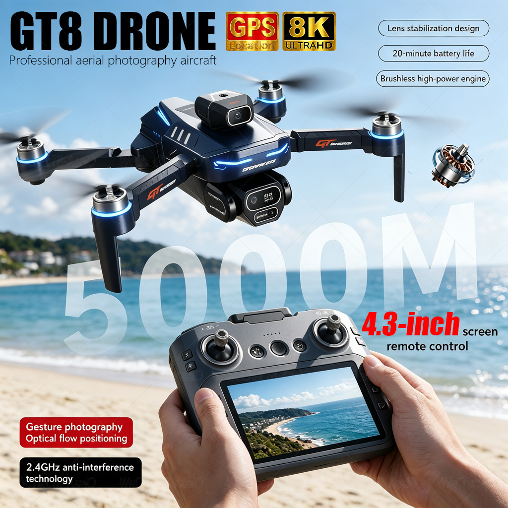 NUOVO Drone RC GT8 HD 4K Profe - Drone Surveying recensione e prezzo